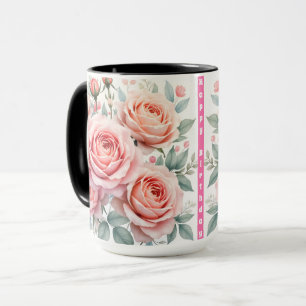 Luxury Pink Roses Beautiful Popular Collection Mug