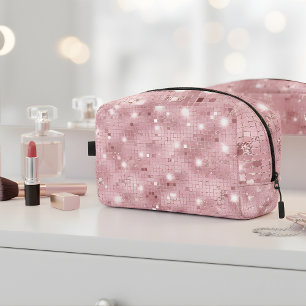 Luxury Pink Sparkle Dopp Kit