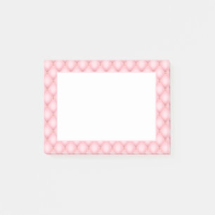 Luxury Pink Tufted Diamond Pattern Post-it Notes