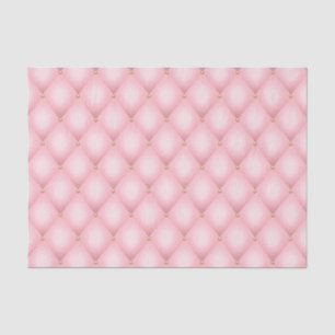 Luxury Pink Tufted Diamond Pattern Tissue Paper
