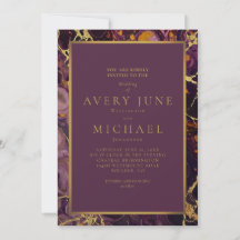 Luxury Plum Purple Marble