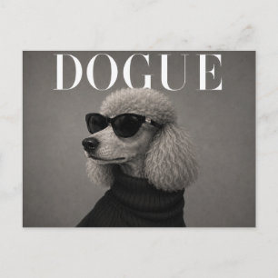 Luxury Poodle Dog Portrait Postcard