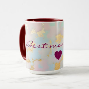 Luxury Popular Blush Pink Mint Gold Collection Mug