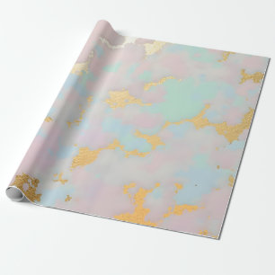 Luxury Popular Blush Pink Mint Gold Collection Wrapping Paper