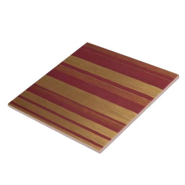 Luxury Popular Burgundy Gold Linen Collection Tile (Side)