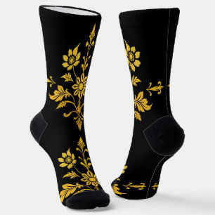 Luxury Popular Elegant Floral Collection Socks