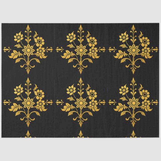 Luxury Popular Elegant Floral Collection Tissue Paper (Front)