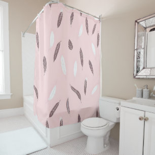 Luxury Popular Feathers Boho Collection Shower Curtain