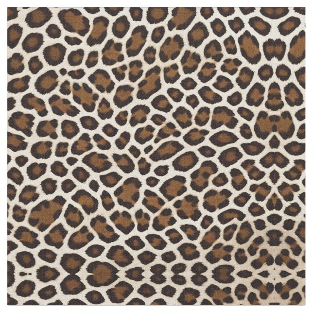 Luxury Popular White Leopard Elegant Collection Fabric (Close Up)