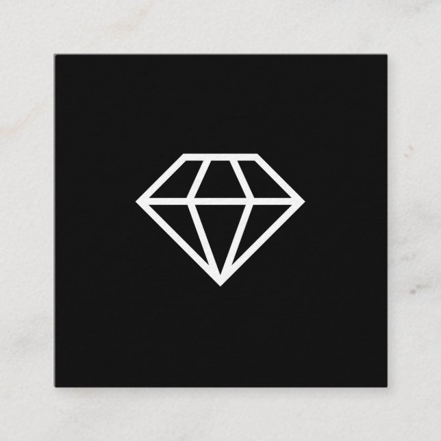 Luxury Premium Diamond Jewellery Business Card (Front)