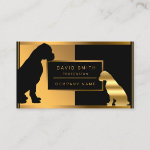 Luxury Professional Groomer Dog Add Your Text Business Card