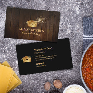 Luxury Professional Personal Chef Catering Cook Business Card
