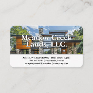Luxury Properties Real Estate Lands Business Card