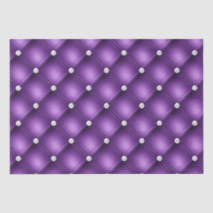 Luxury Purple Diamond Tufted Pattern Tissue Paper
