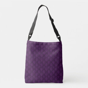 Luxury Purple Floral Crossbody Bag