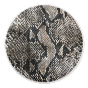 Luxury Python Snake Skin - Rich Elegant Fashion Ceramic Knob