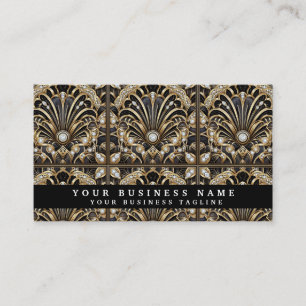 Luxury QR Code Art Deco Business Cards