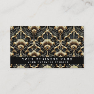 Luxury QR Code Art Deco Business Cards