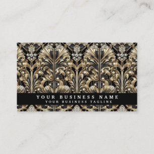 Luxury QR Code Art Deco Business Cards