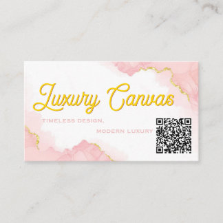 Luxury  QR Code Beauty Business Card