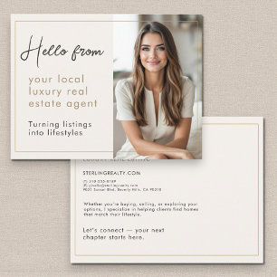 Luxury Real Estate Agent Marketing Mailer  Postcard
