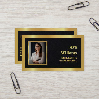 Luxury Real Estate Agent Premium Business Card