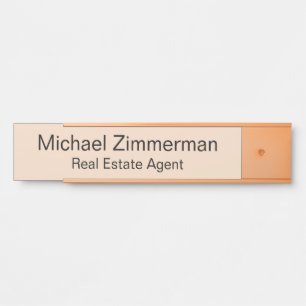 Luxury Realtor Real Estate Agent Office Door Sign