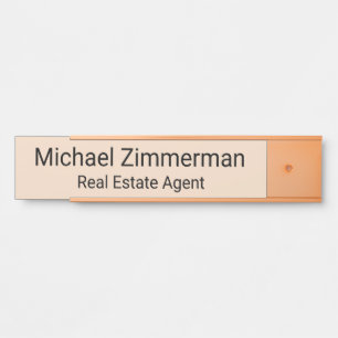 Luxury Realtor Real Estate Agent Office Door Sign