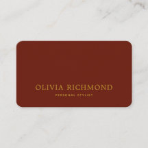 Luxury Red and Gold Business Card