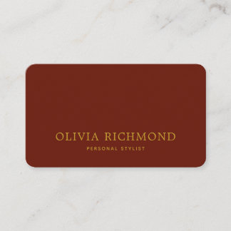 Luxury Red and Gold Business Card