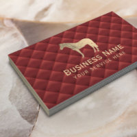 Luxury Red & Gold Horse Horseback Riding Equine