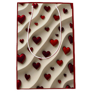 Luxury Red Hearts Valentine’s Day Gift Bag