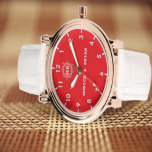 Luxury red Monogram Watch<br><div class="desc">Monogram Watch</div>