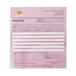 Luxury Restaurant Invoice / Receipt  Notepad