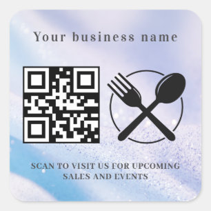 Luxury Restaurant Logo Sticker 