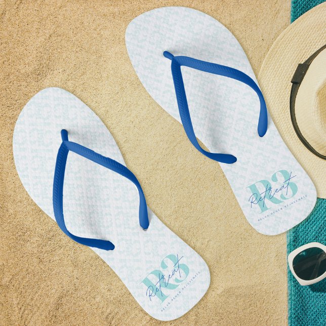 Luxury Retreat Corporate Event Elegant Flip Flops (Creator Uploaded)