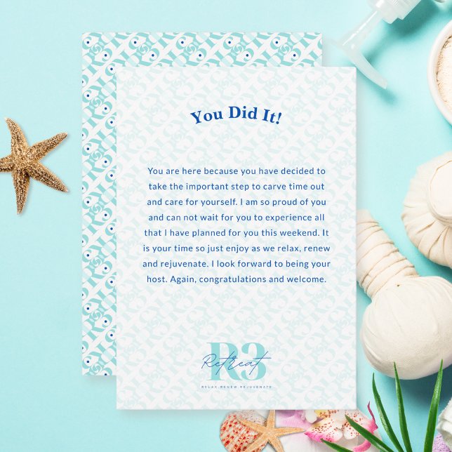 Luxury Retreat Corporate Event Personalised Thank You Card (Creator Uploaded)