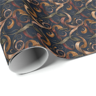 Luxury Ribbon Wrapping Paper | Elegant Swirl