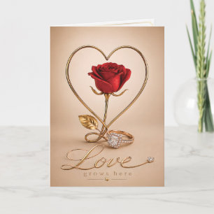 Luxury Romantic Love Card Design