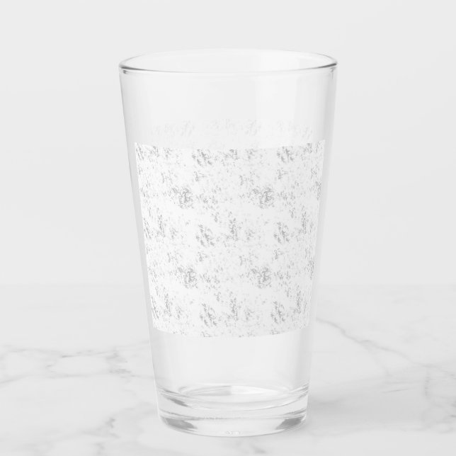 Luxury Romantic Wedding Celebration Design Glass (Front)