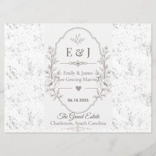 Luxury Romantic Wedding Celebration Design Programme