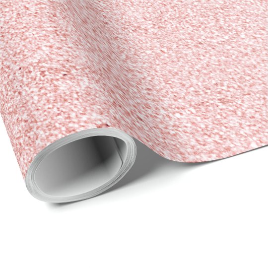 Luxury Rose gold glitter Wrapping Paper Zazzle.co.uk