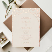 Luxury Rose Gold Mediterranean Tile Arch Wedding