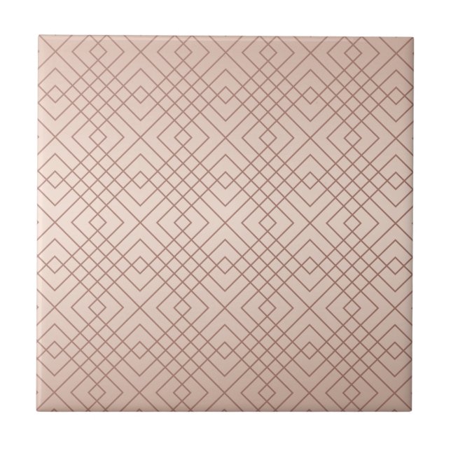 Luxury Rose Gold pattern Tile (Front)