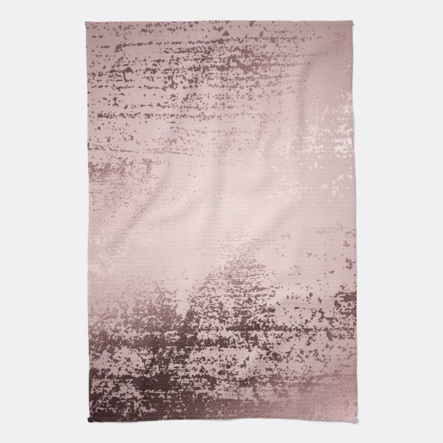 Luxury rose gold tea towel (Vertical)