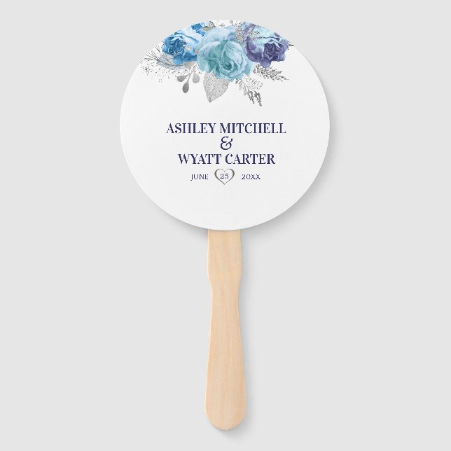 Luxury Roses Hand Fan (Front)