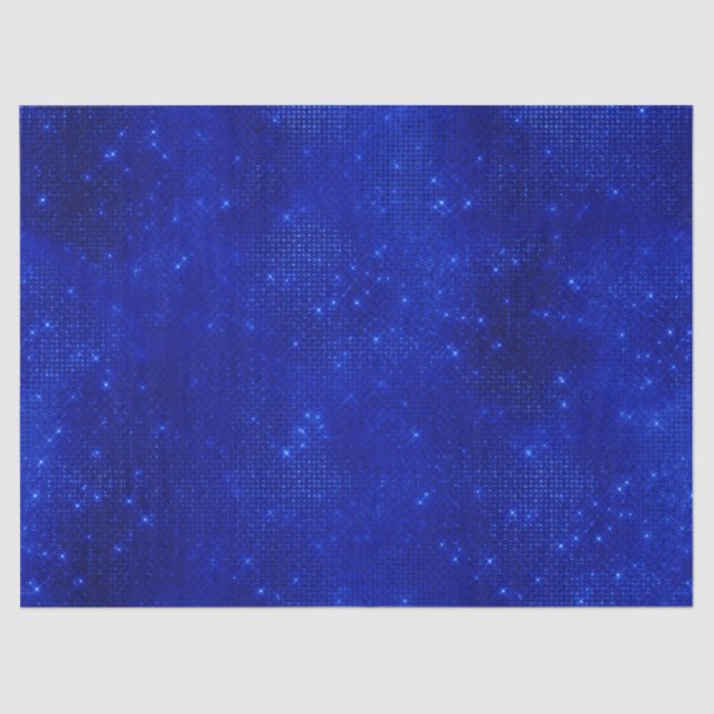 Luxury Royal Blue Foil Hanukkah Tissue Paper (Front)