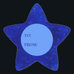 Luxury Royal Blue Foil To From Hanukkah Star Sticker<br><div class="desc">These fabulous gift tags would look great on all your Hanukkah gifts.  They are so festive in a star shape.  They'll look so cute on your gifts.</div>