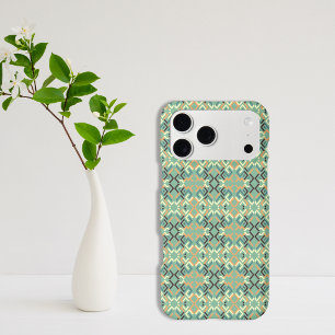 Luxury Sage Green Geometric Tribal Seamless