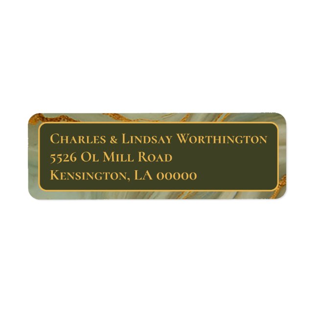 Luxury Sage Green Onyx  (Front)